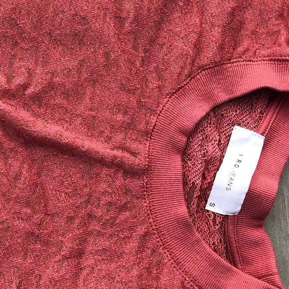 Iro jeans muscle tee light red leopard burnout - Picture 8 of 8